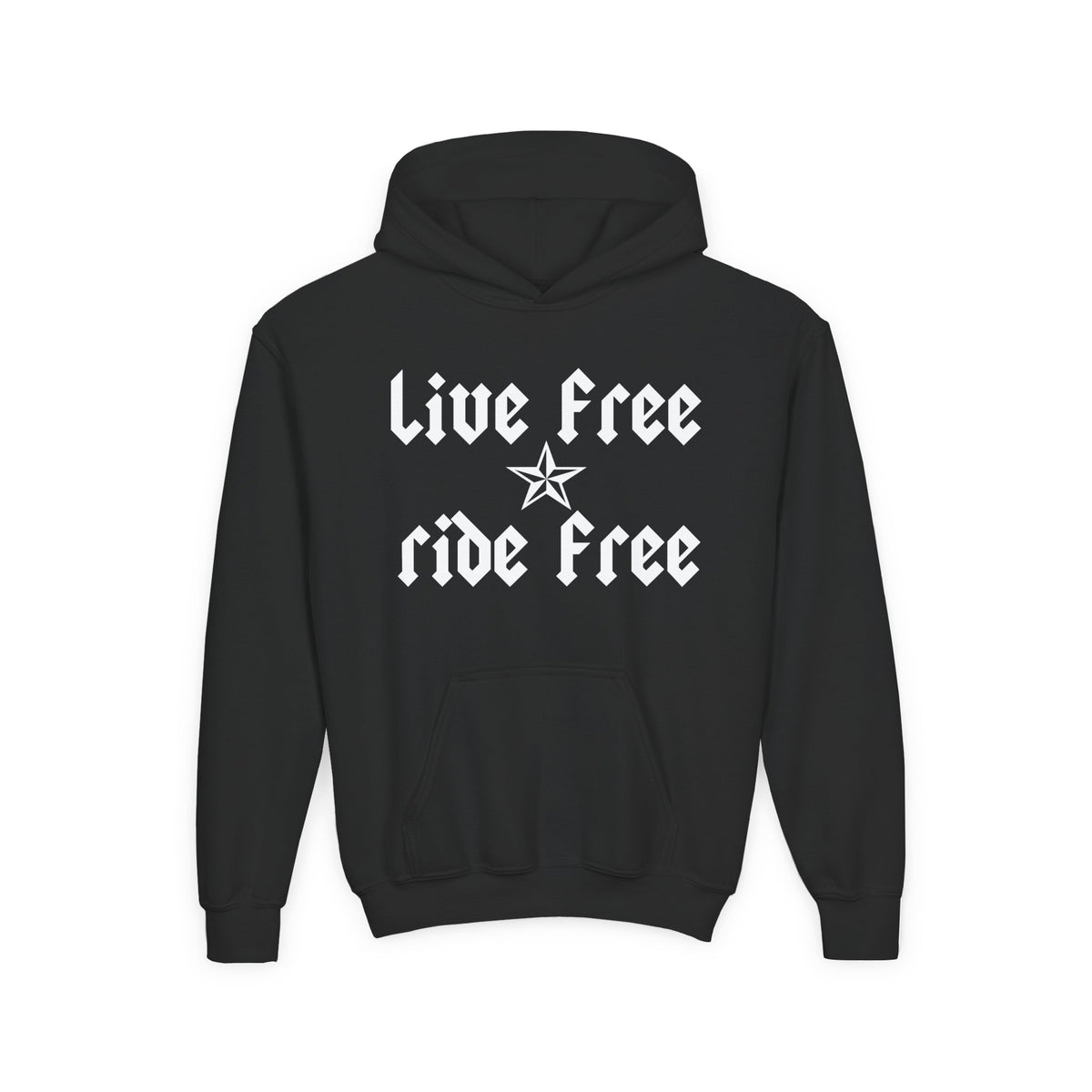 Live Free Ride Free - Youth Heavy Blend Hooded Sweatshirt