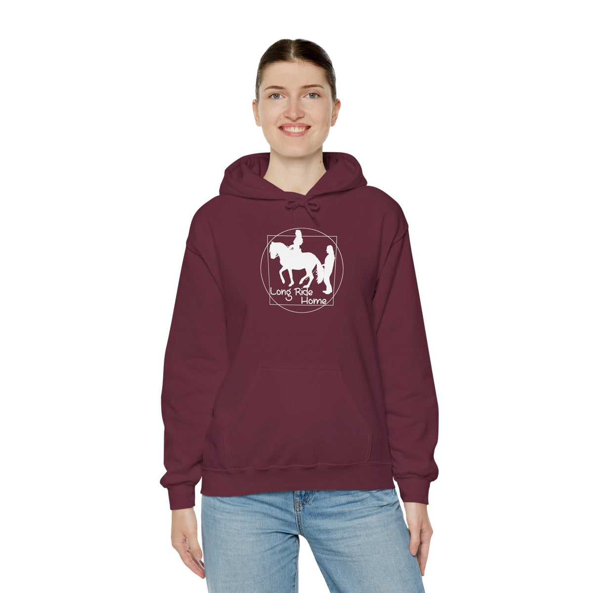 Long Ride Home White Logo Hoodie