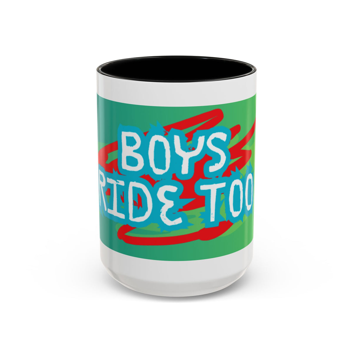 Boys Ride Too - US -  Coffee Mug (11, 15oz)