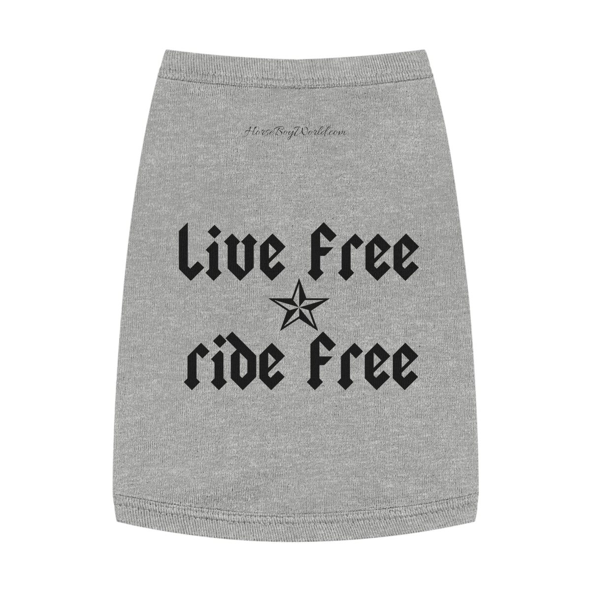 Live Free Ride Free Pet Tank Top