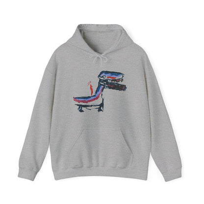 Dragon Rider - Designed by Freya age 5 - Unisex Heavy Blend™ Hooded Sweatshirt