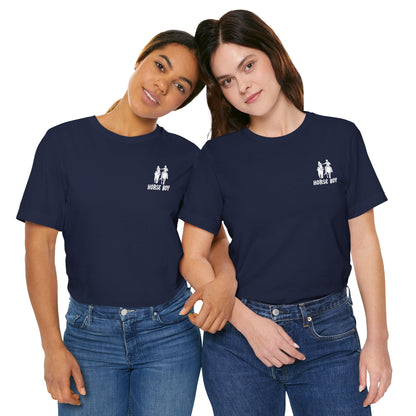 Horse Boy Small White Logo T-Shirt