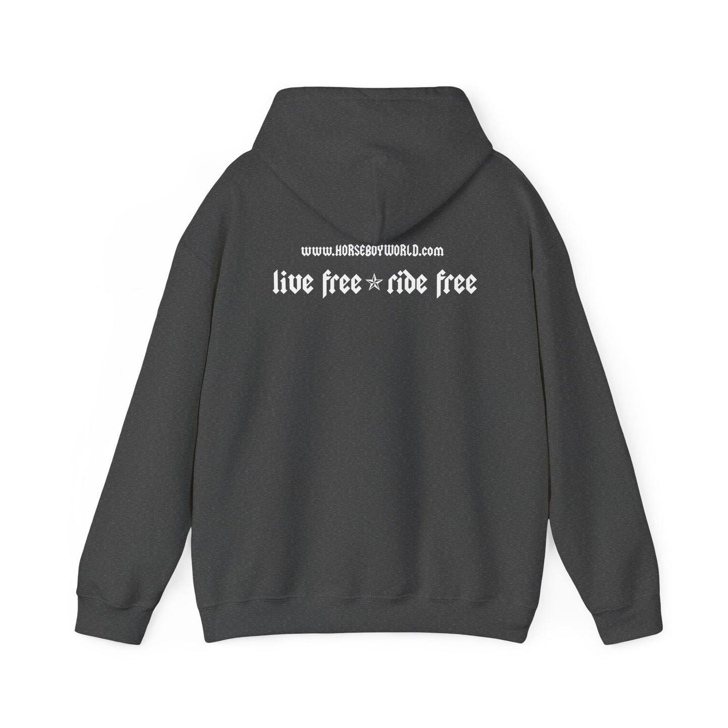 Horse Boy - Live Free Ride Free - Unisex Heavy Blend™ Hooded Sweatshirt
