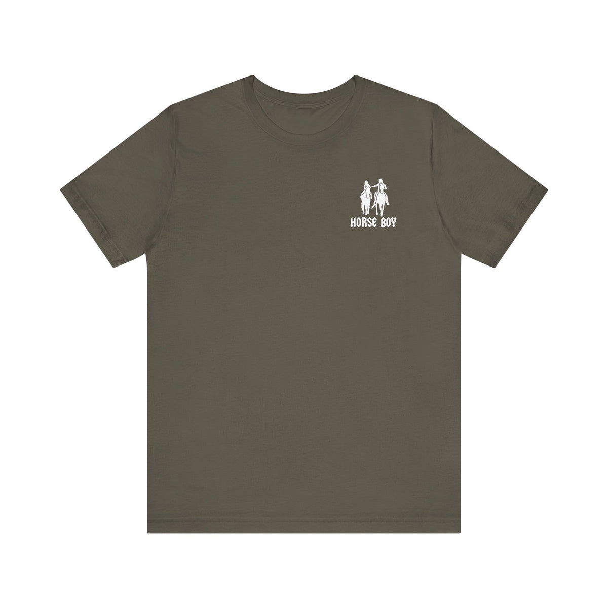 Horse Boy Small White Logo T-Shirt