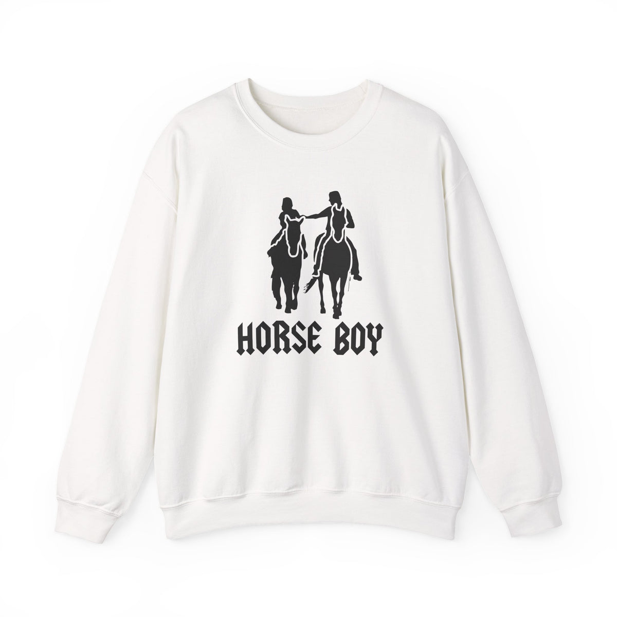 Horse Boy Crewneck Sweatshirt — 'Horse Boy' Graphic with 'Live Free • Ride Free' Back Print