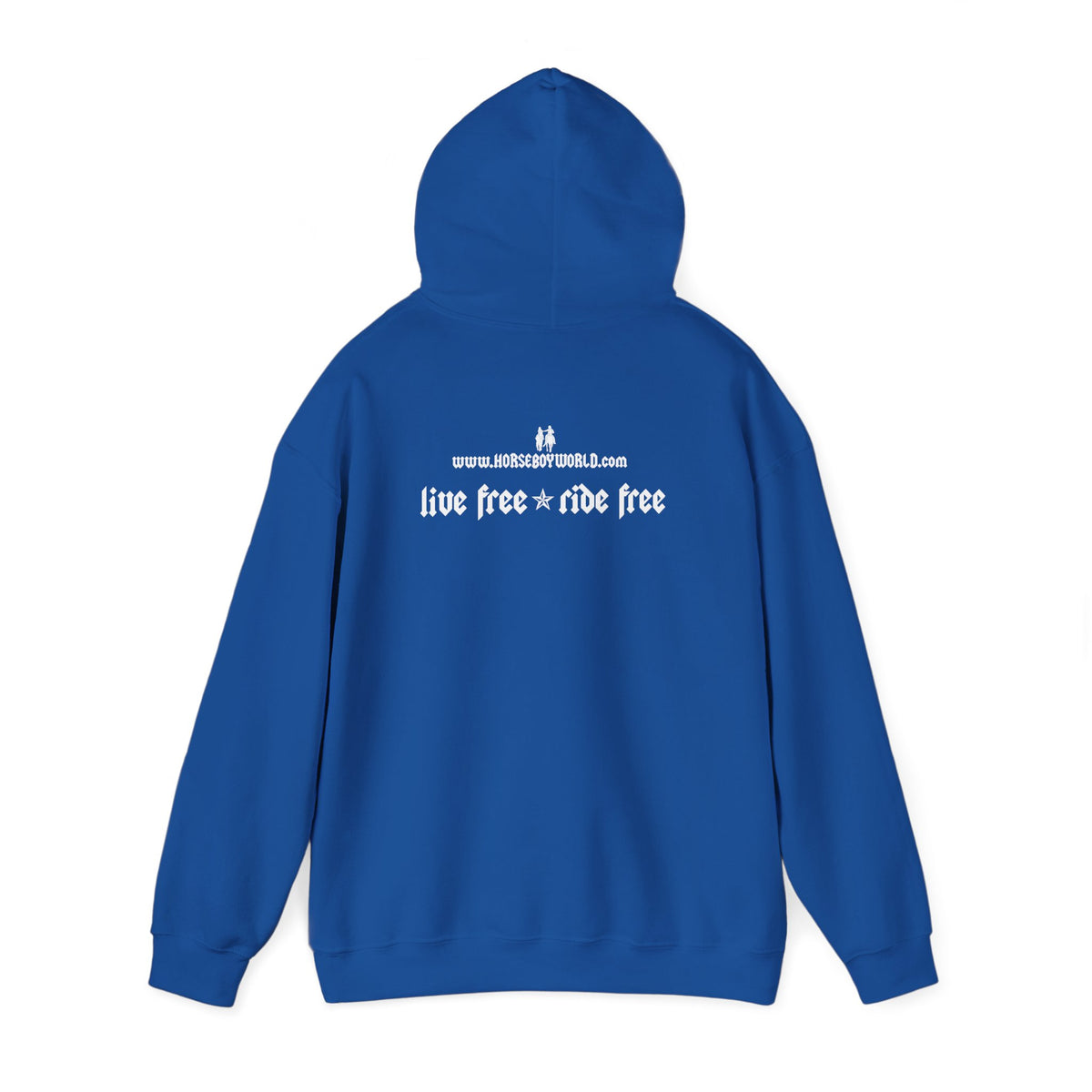 Horse Boy White Logo Hoodie