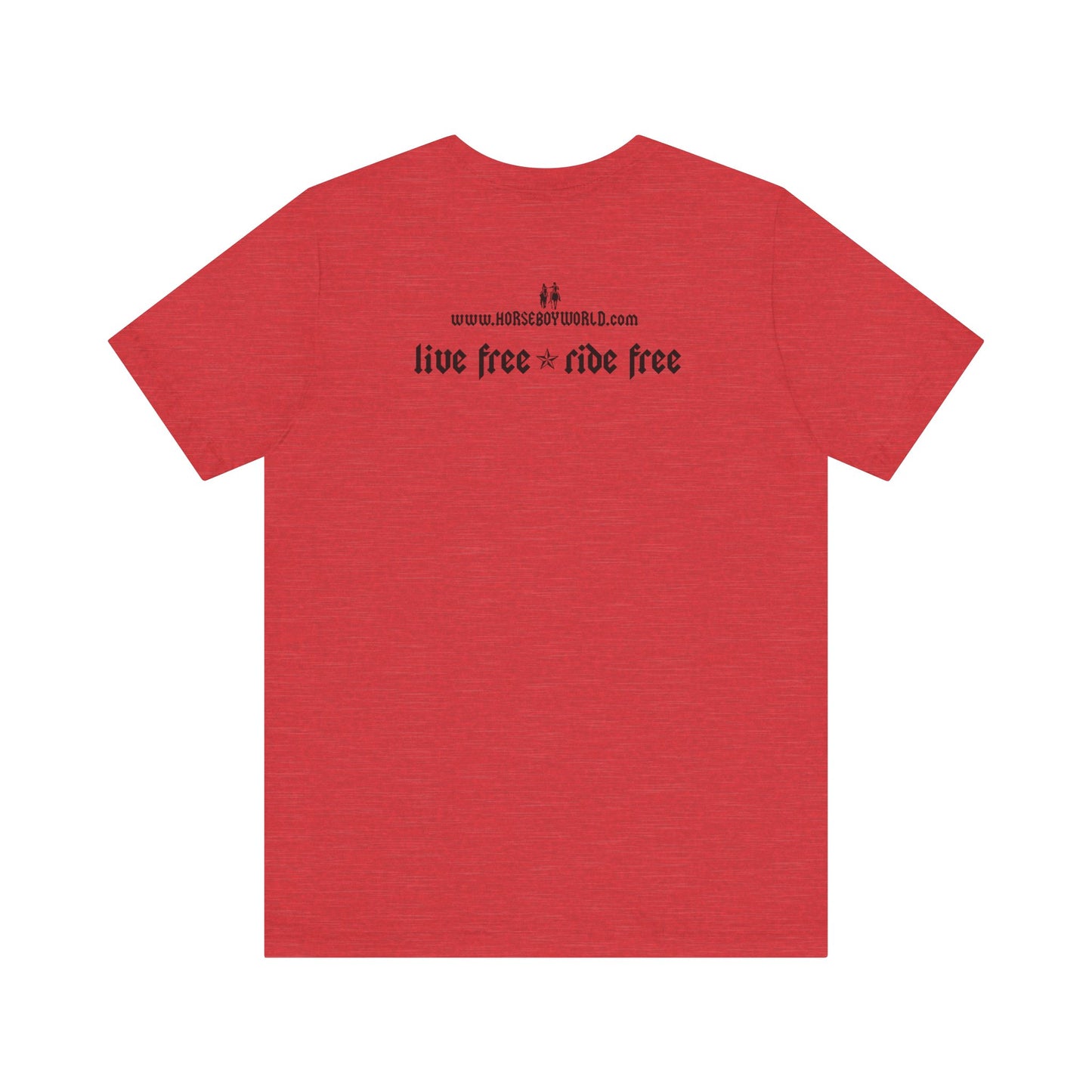 Horse Boy - Live Free Ride Free - Light colors -  Unisex Jersey Short Sleeve Tee