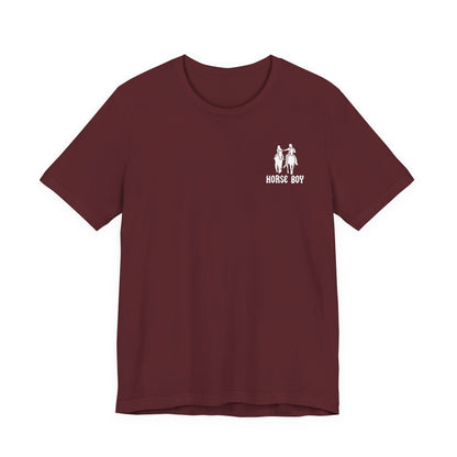 Horse Boy Small White Logo T-Shirt