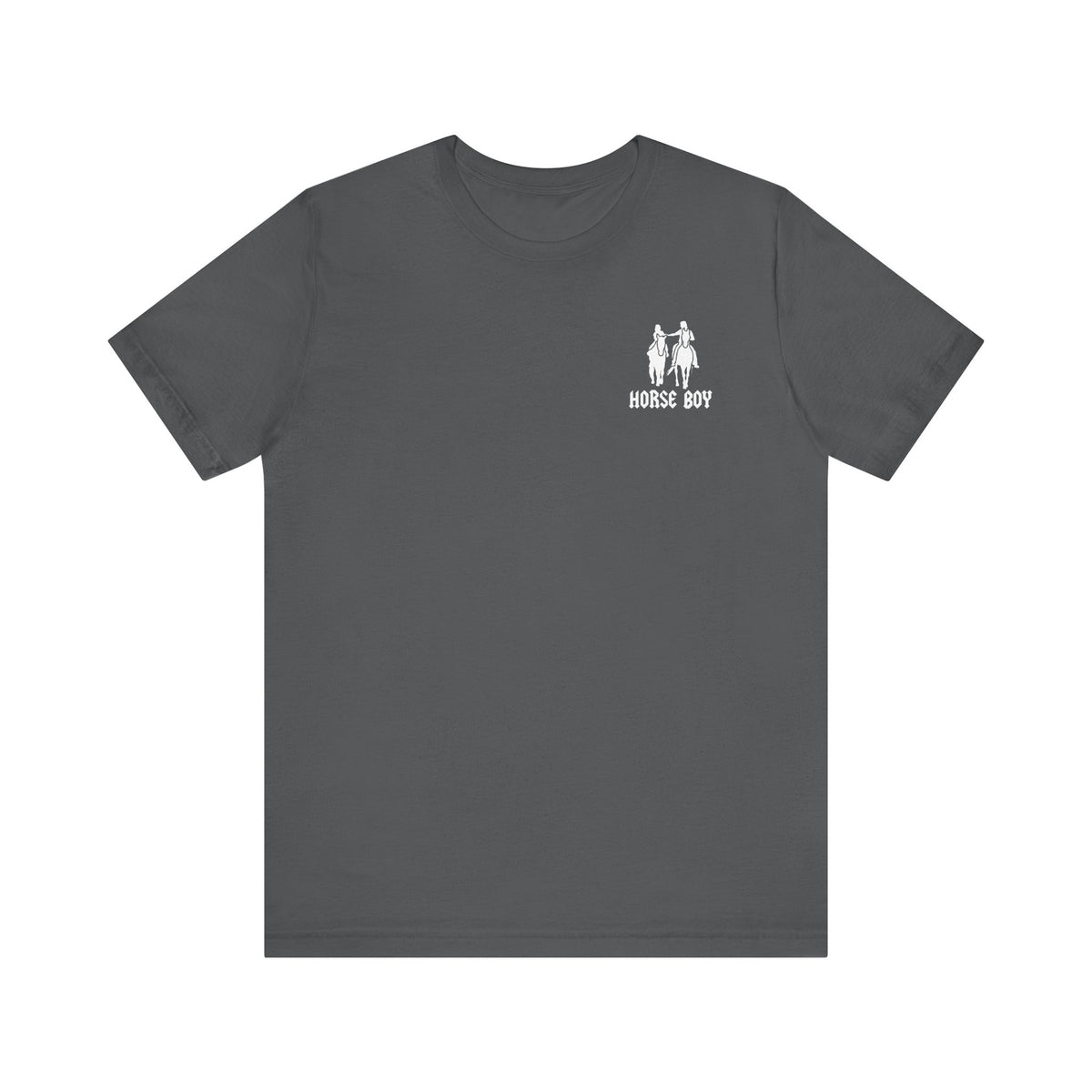 Horse Boy Small White Logo T-Shirt