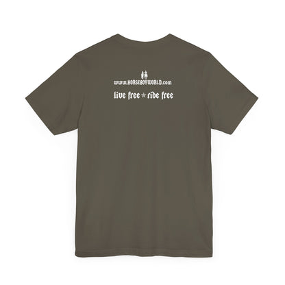 Horse Boy - Live Free Ride Free - Unisex Jersey Short Sleeve Tee