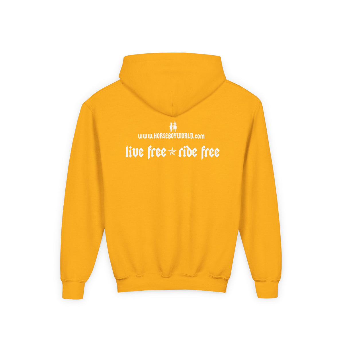 Live Free Ride Free - Youth Heavy Blend Hooded Sweatshirt