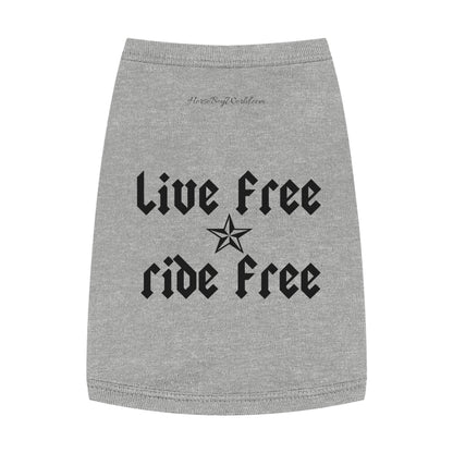 Live Free Ride Free Pet Tank Top