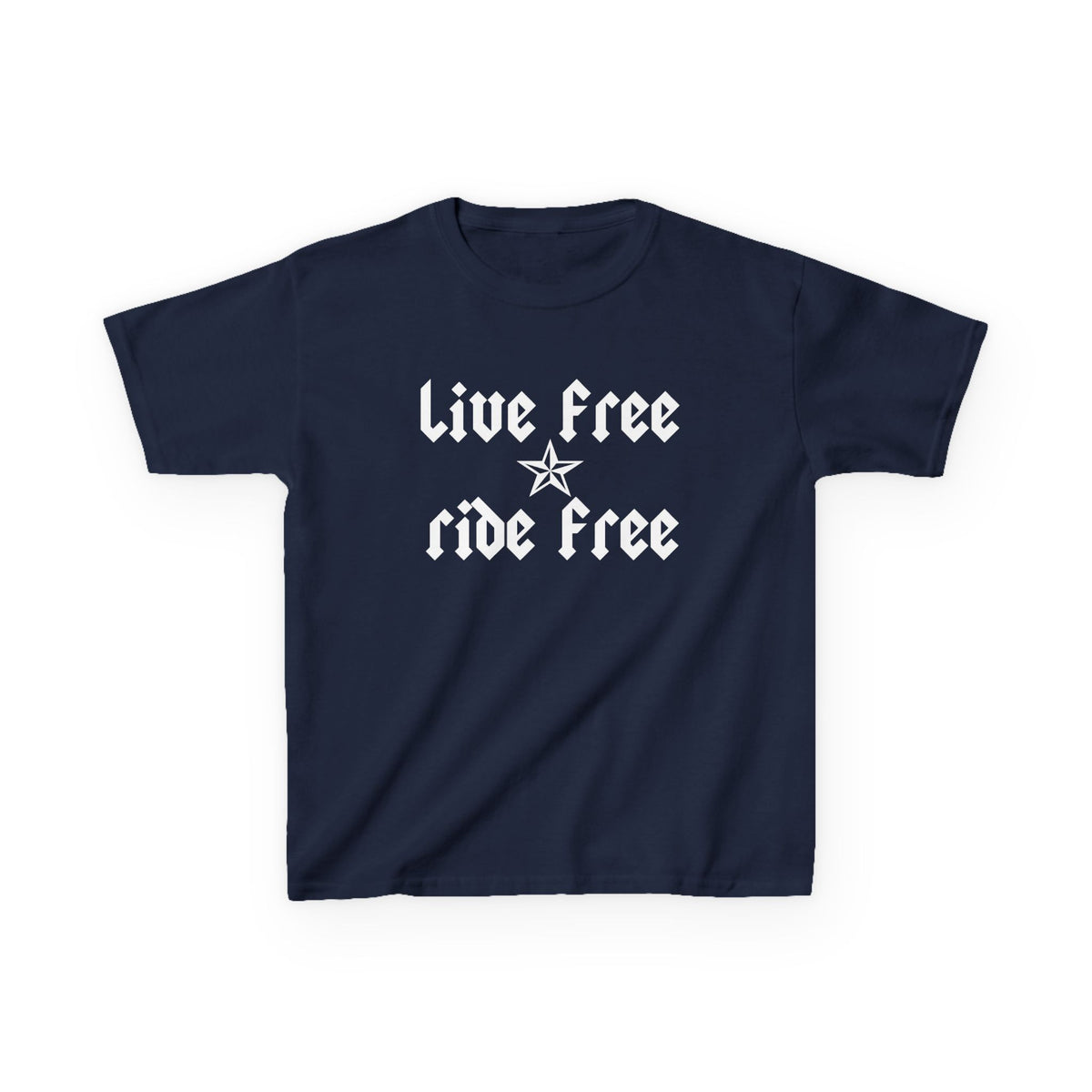 Live Free Ride Free - Kids Heavy Cotton™ Tee