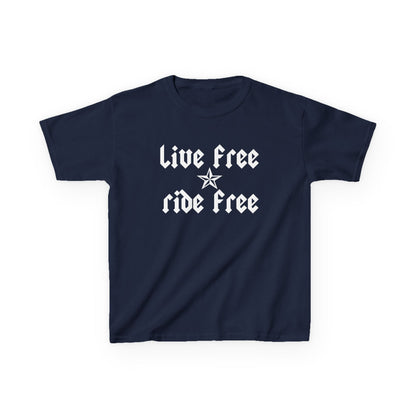Live Free Ride Free - Kids Heavy Cotton™ Tee