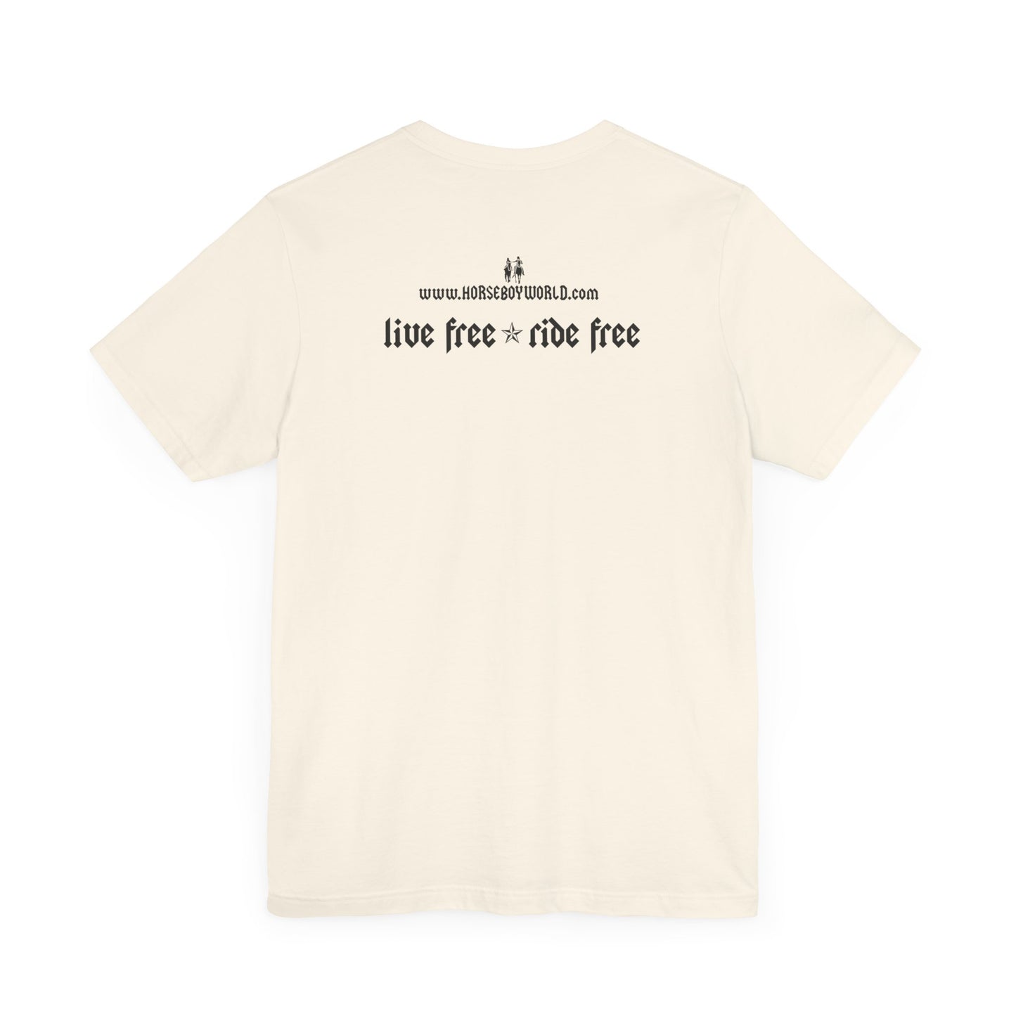 Horse Boy - Live Free Ride Free - Light colors -  Unisex Jersey Short Sleeve Tee