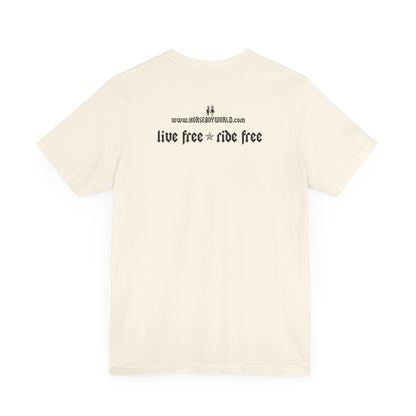 Horse Boy - Live Free Ride Free - Light colors -  Unisex Jersey Short Sleeve Tee