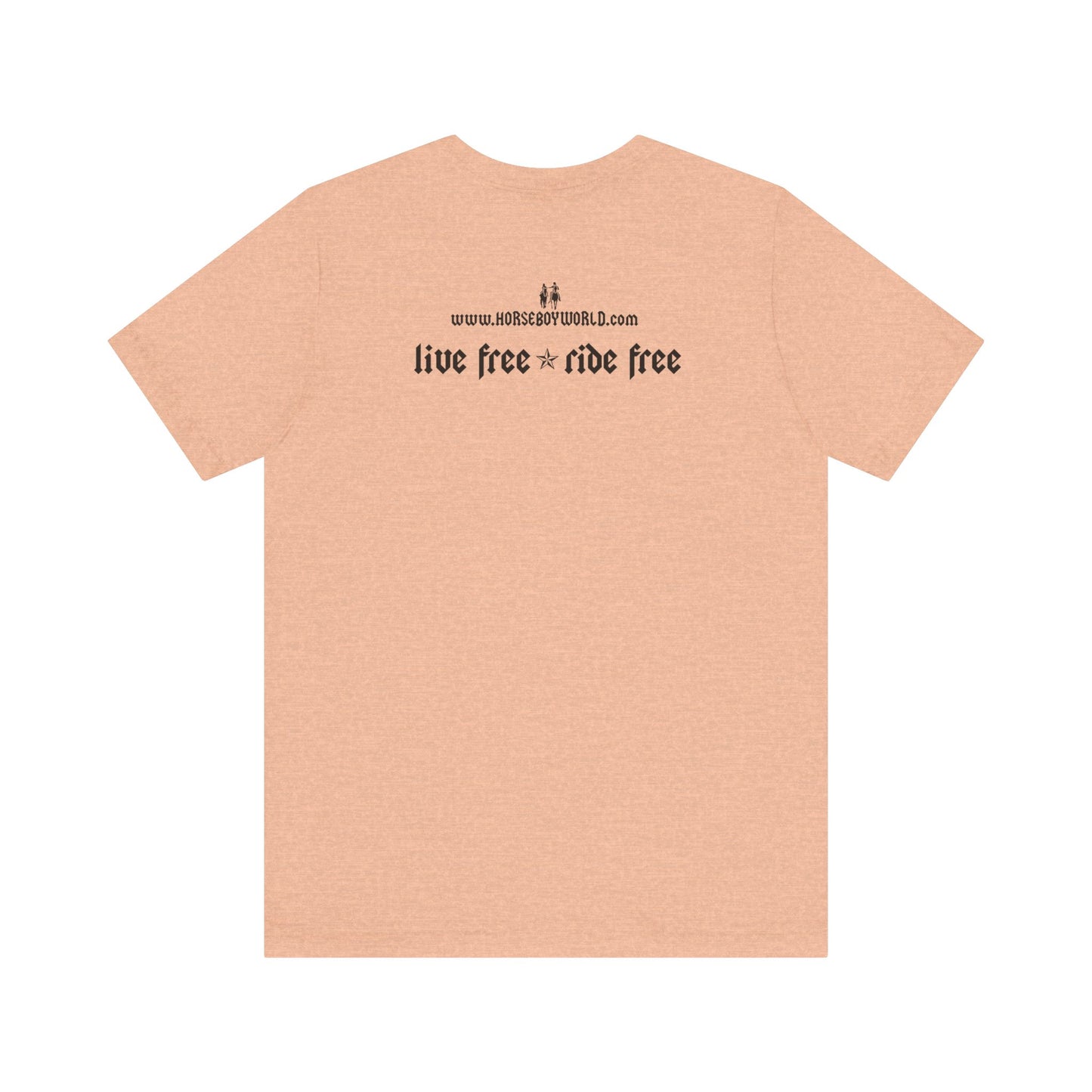 Horse Boy - Live Free Ride Free - Light colors -  Unisex Jersey Short Sleeve Tee