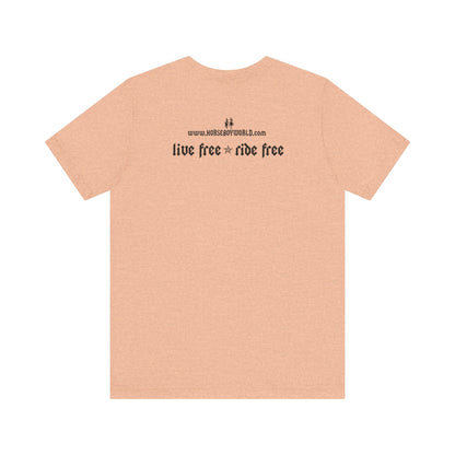 Horse Boy - Live Free Ride Free - Light colors -  Unisex Jersey Short Sleeve Tee