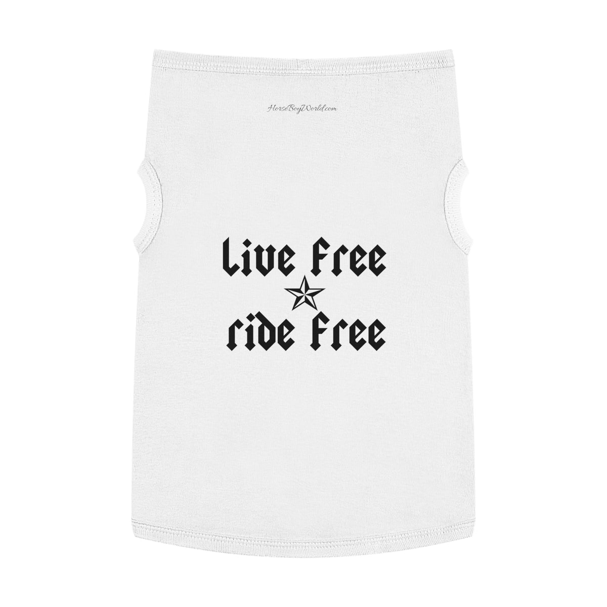 Live Free Ride Free Pet Tank Top