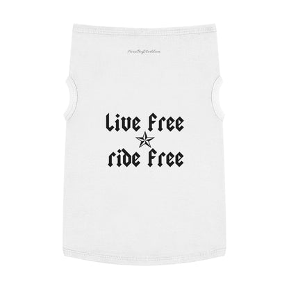 Live Free Ride Free Pet Tank Top