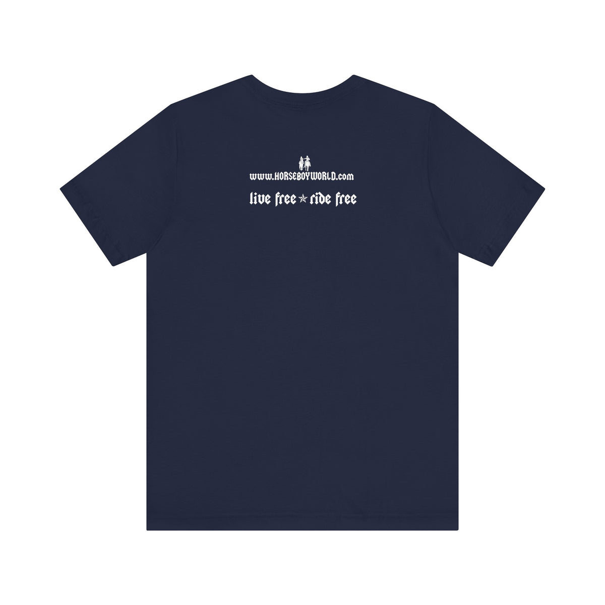 Horse Boy Small White Logo T-Shirt