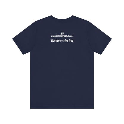 Horse Boy Small White Logo T-Shirt