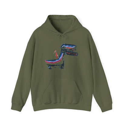 Dragon Rider - Designed by Freya age 5 - Unisex Heavy Blend™ Hooded Sweatshirt