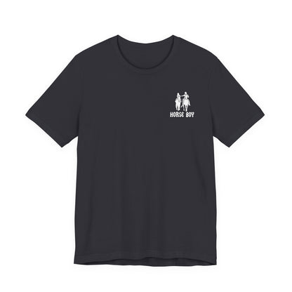 Horse Boy Small White Logo T-Shirt