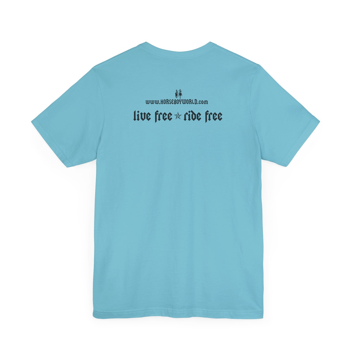 Horse Boy - Live Free Ride Free - Light colors -  Unisex Jersey Short Sleeve Tee