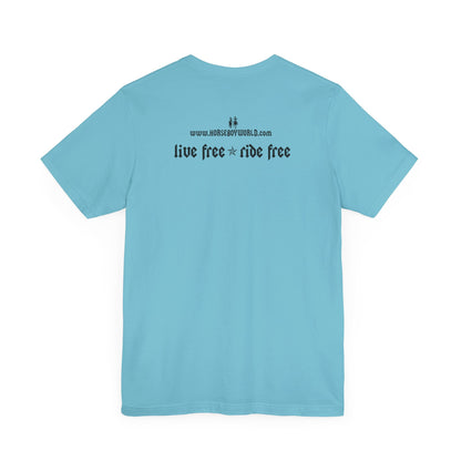 Horse Boy - Live Free Ride Free - Light colors -  Unisex Jersey Short Sleeve Tee