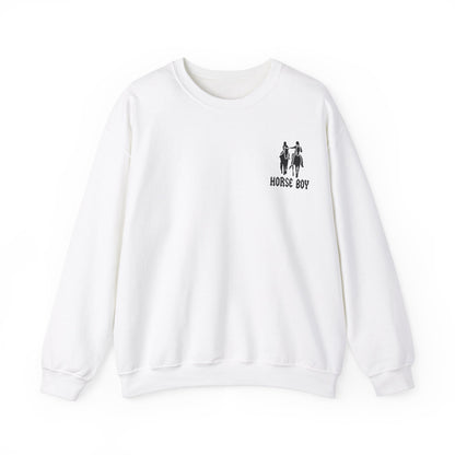 Horse Boy Logo Small - Unisex Heavy Blend™ Crewneck Sweatshirt