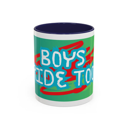 Boys Ride Too - US -  Coffee Mug (11, 15oz)