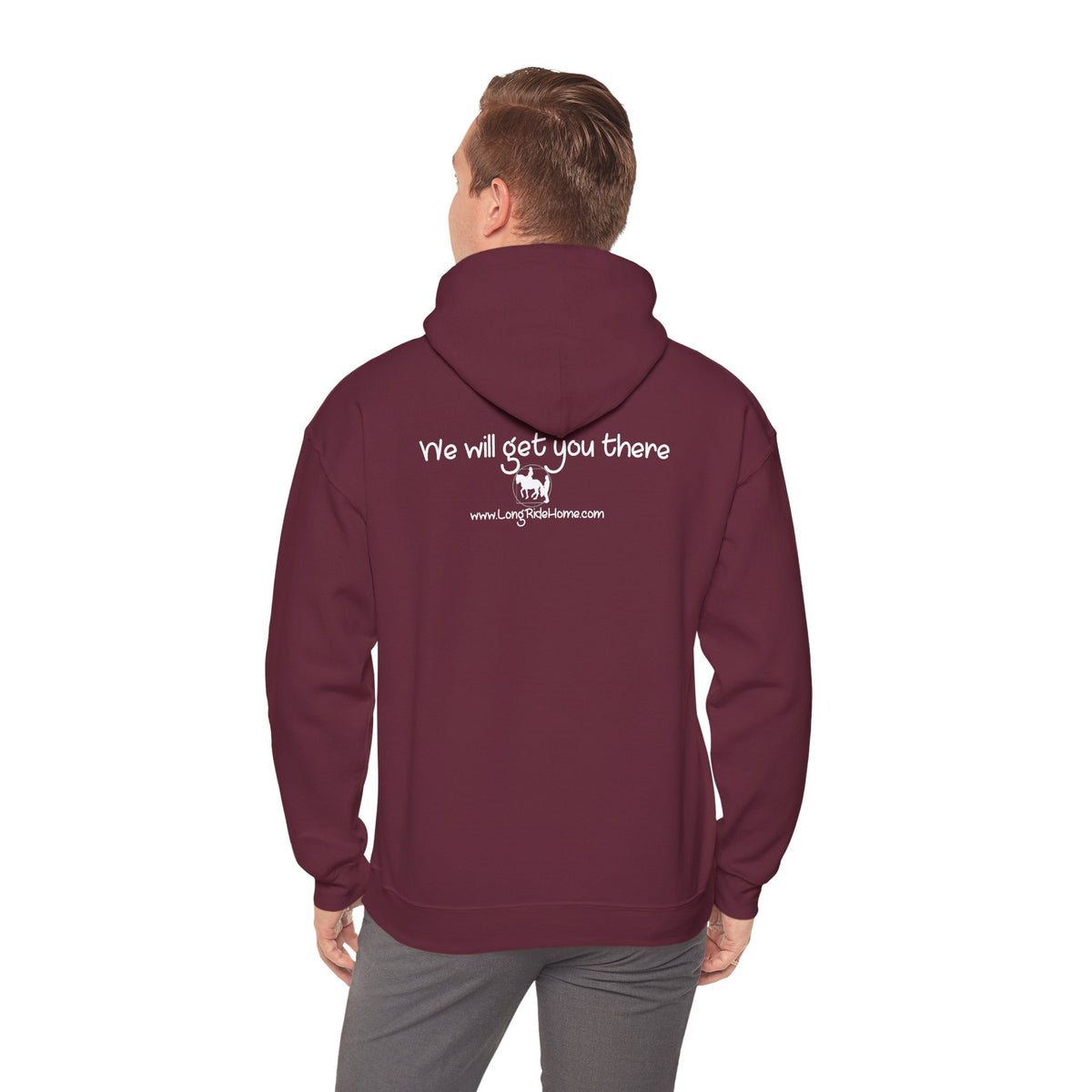 Long Ride Home White Logo Hoodie