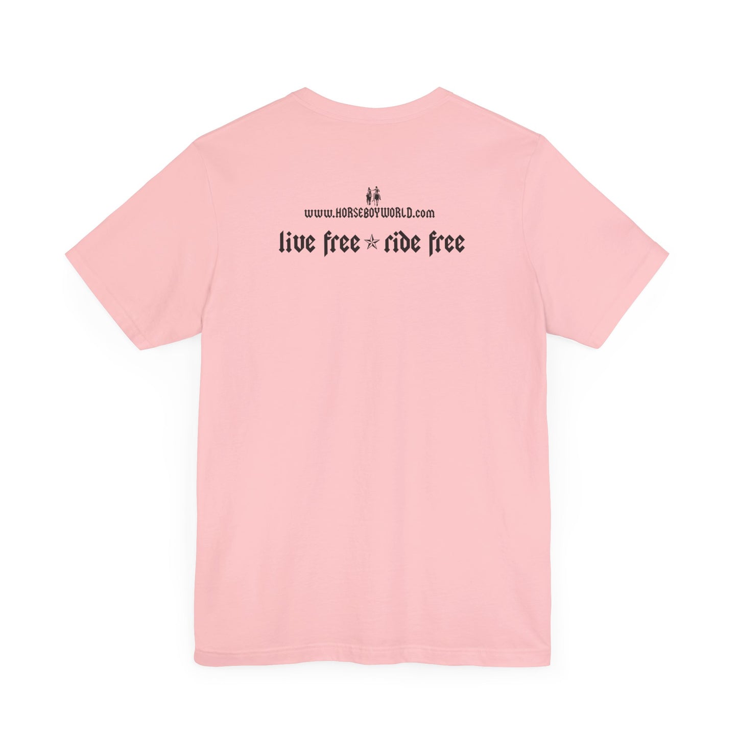 Horse Boy - Live Free Ride Free - Light colors -  Unisex Jersey Short Sleeve Tee