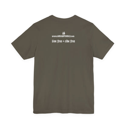 Horse Boy Small White Logo T-Shirt