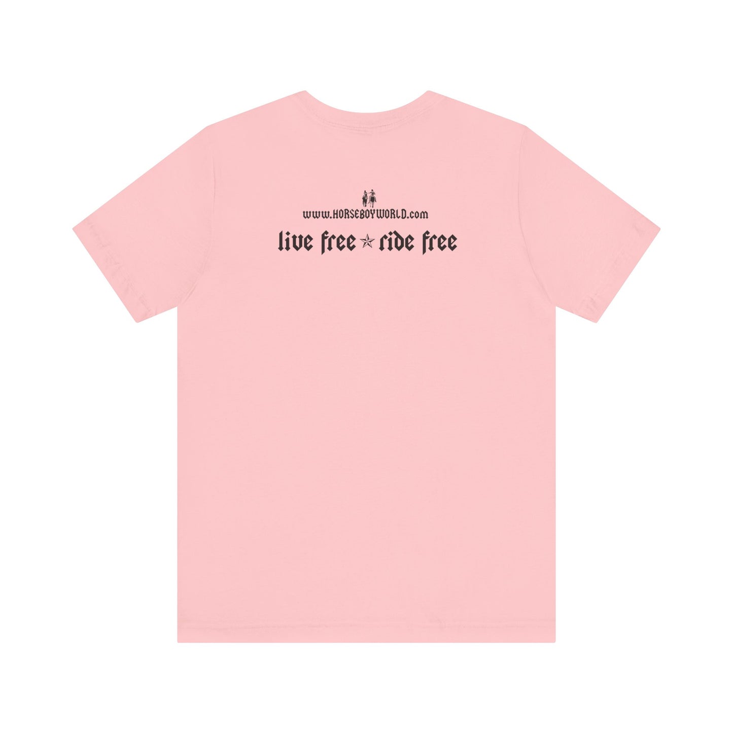 Horse Boy - Live Free Ride Free - Light colors -  Unisex Jersey Short Sleeve Tee