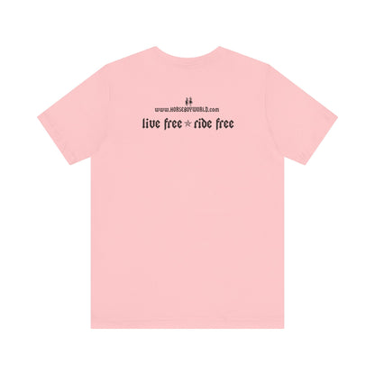 Horse Boy - Live Free Ride Free - Light colors -  Unisex Jersey Short Sleeve Tee