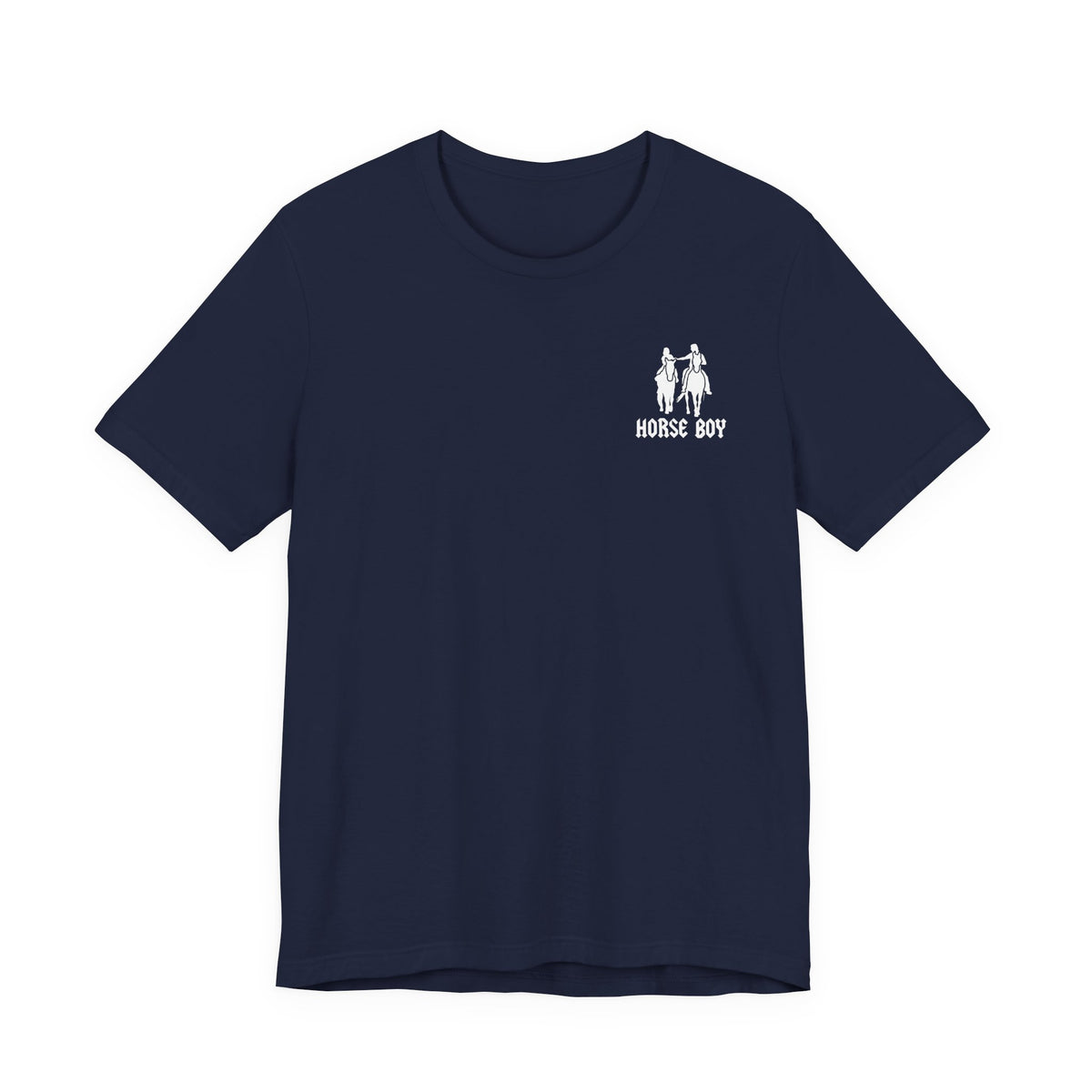 Horse Boy Small White Logo T-Shirt