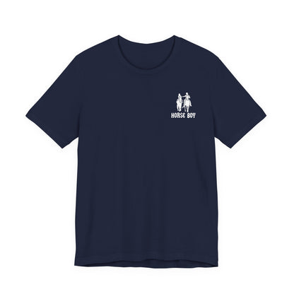 Horse Boy Small White Logo T-Shirt