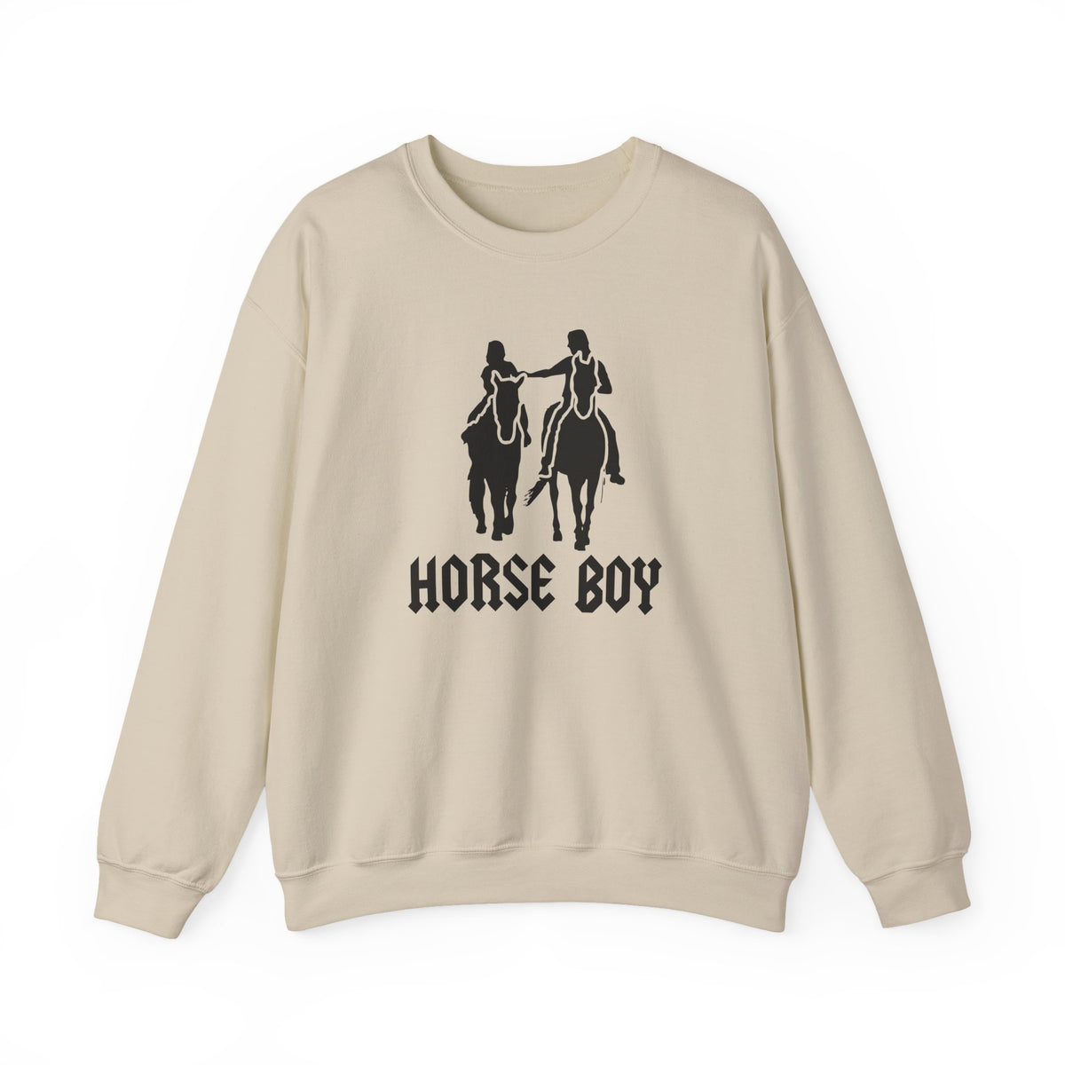 Horse Boy Crewneck Sweatshirt — 'Horse Boy' Graphic with 'Live Free • Ride Free' Back Print