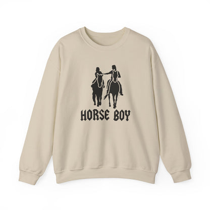 Horse Boy Crewneck Sweatshirt — 'Horse Boy' Graphic with 'Live Free • Ride Free' Back Print