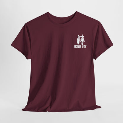EU Printer - Horse Boy - Unisex Heavy Cotton Tee