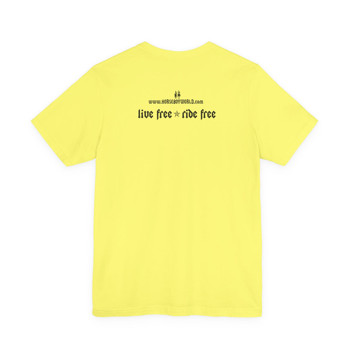 Horse Boy - Live Free Ride Free - Light colors -  Unisex Jersey Short Sleeve Tee