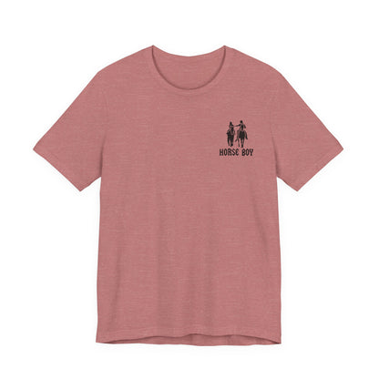 Horse Boy - Live Free Ride Free - Light colors -  Unisex Jersey Short Sleeve Tee
