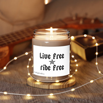 Live Free Ride Free - Scented & unscented Candles, 9oz