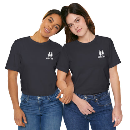 Horse Boy Small White Logo T-Shirt
