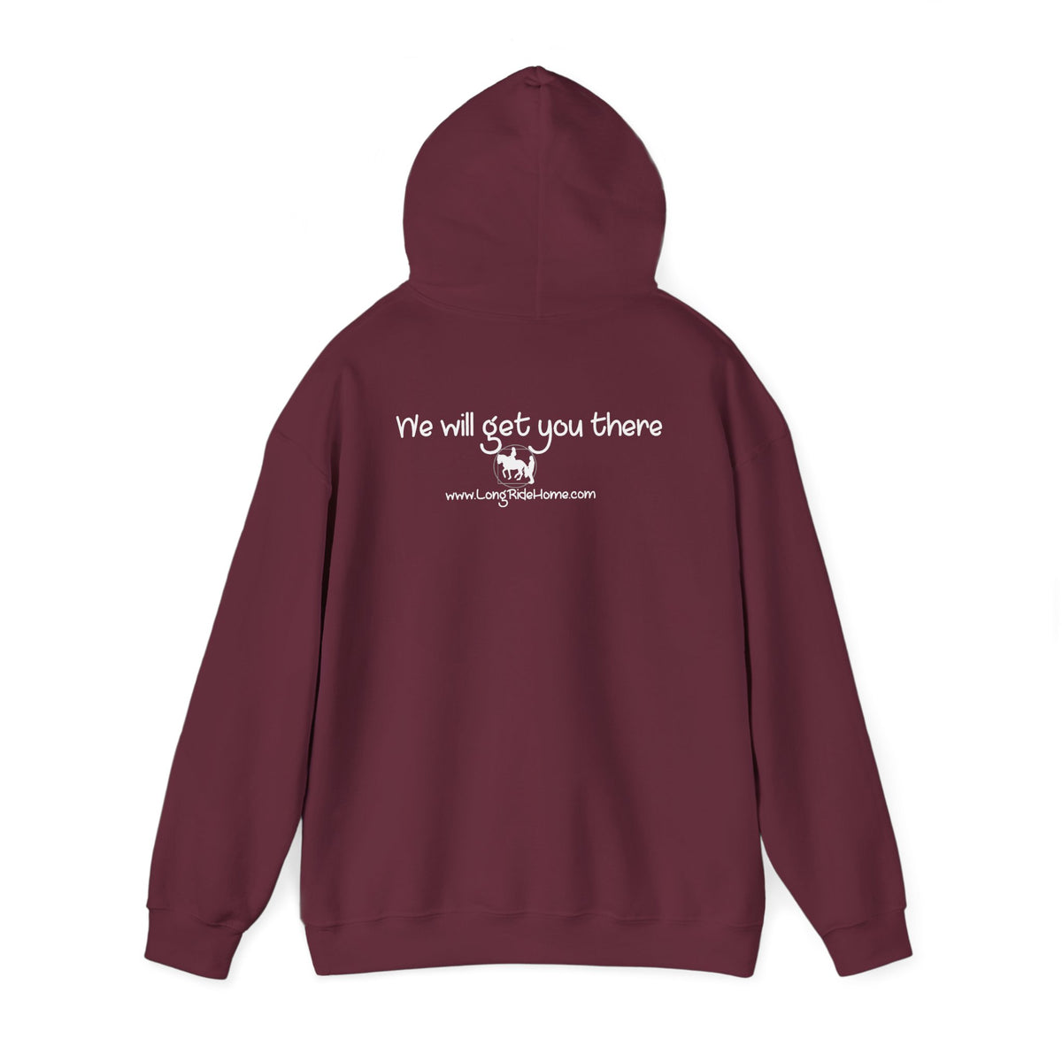 Long Ride Home White Logo Hoodie