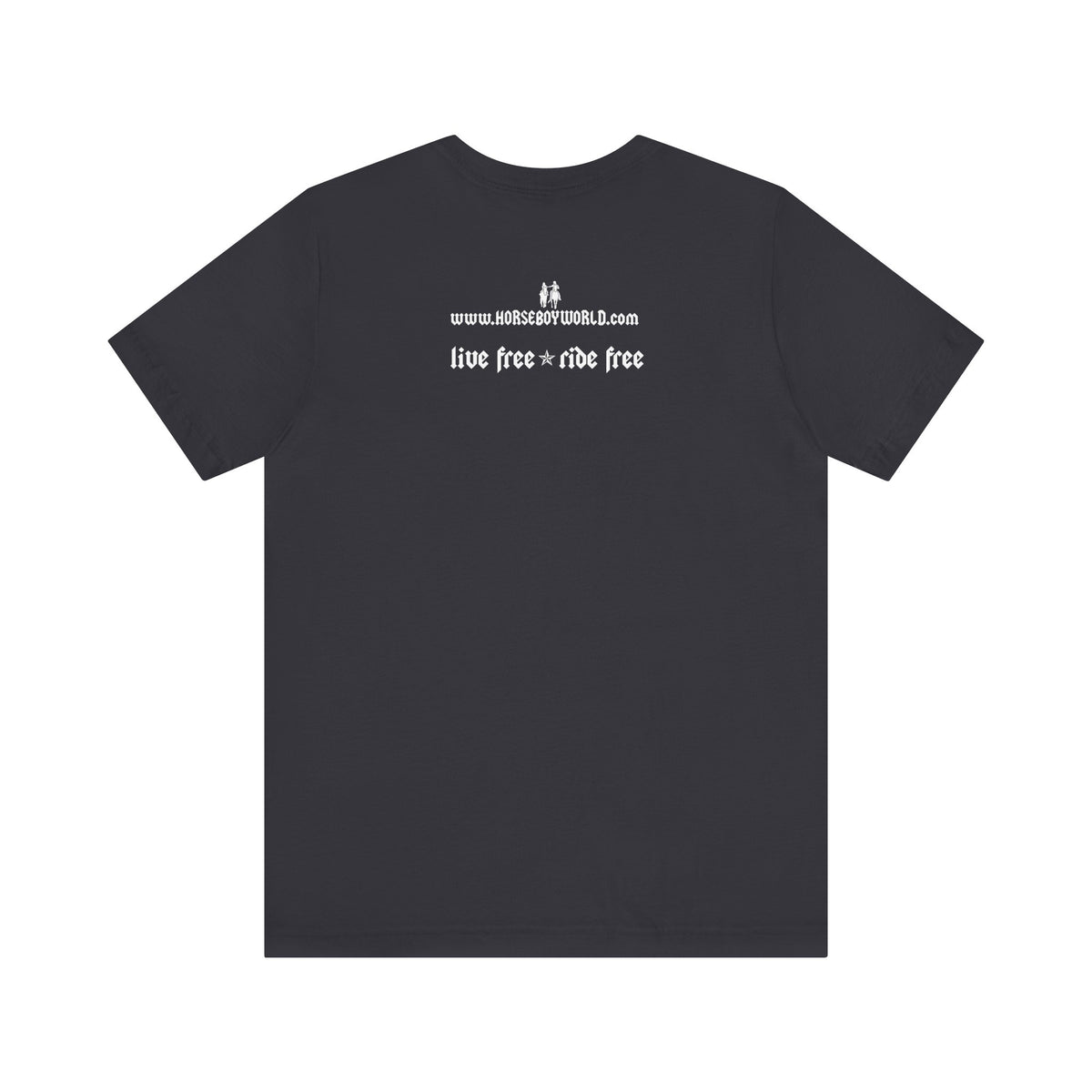 Horse Boy Small White Logo T-Shirt