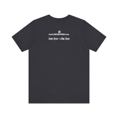 Horse Boy Small White Logo T-Shirt