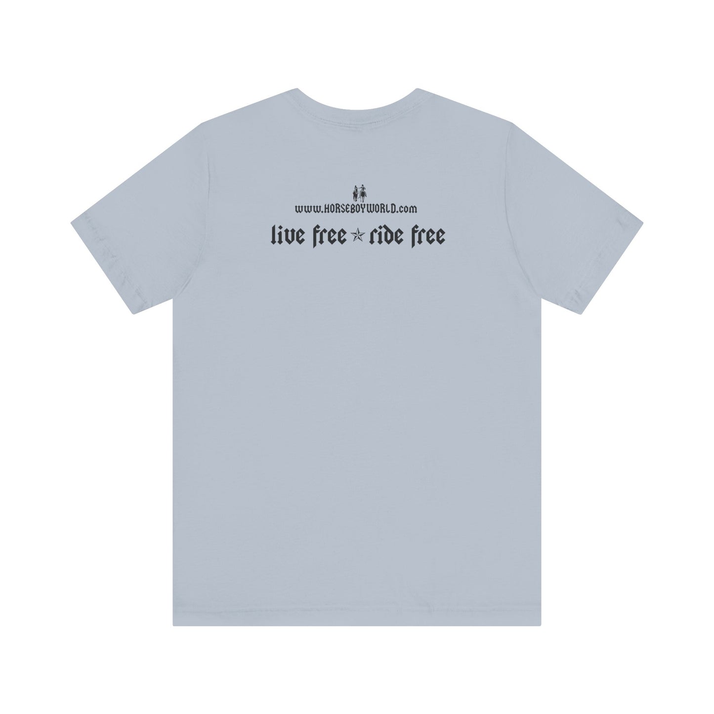 Horse Boy - Live Free Ride Free - Light colors -  Unisex Jersey Short Sleeve Tee